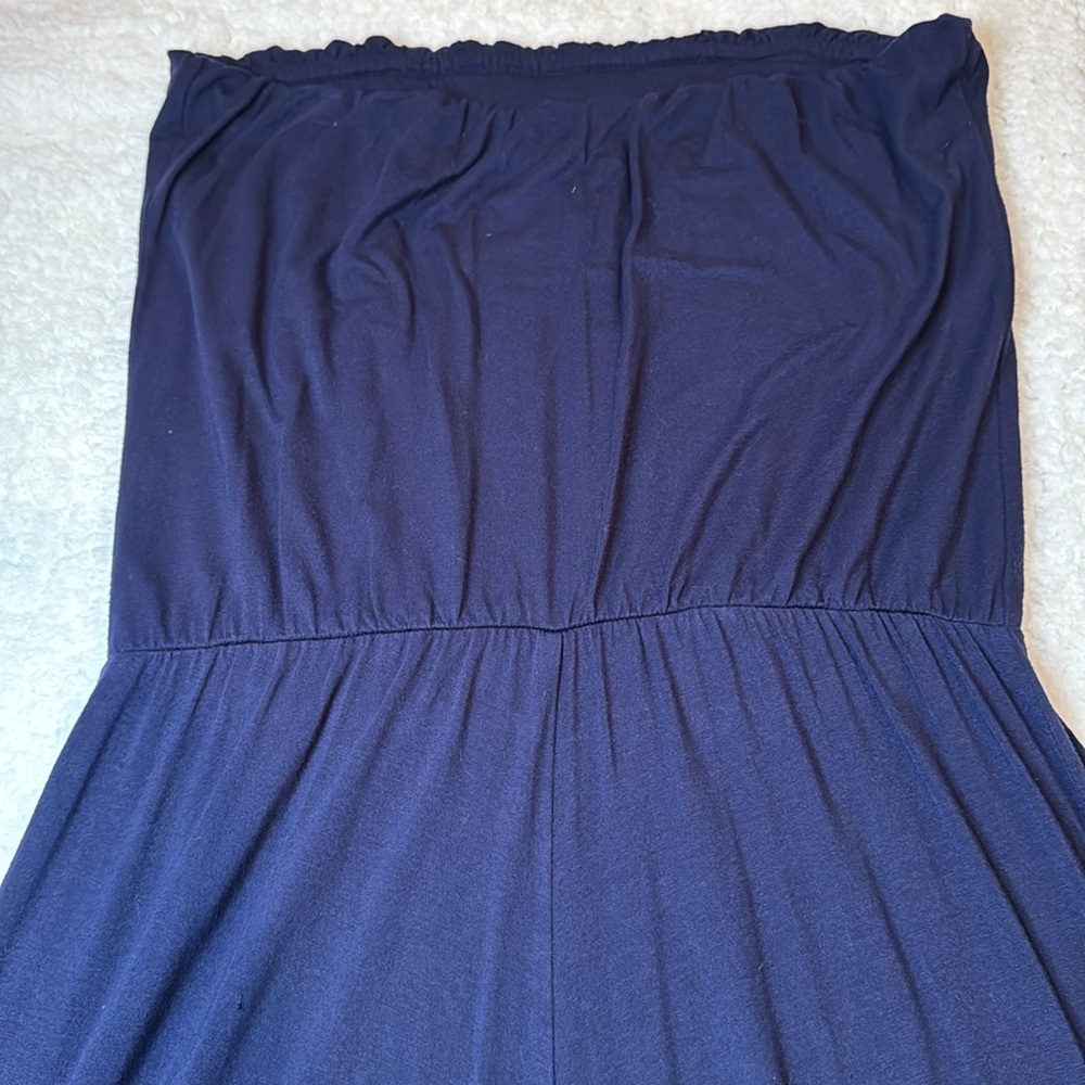 Tart navy strapless wide leg jumpsuit women’s size medium - Picture 14 of 15
